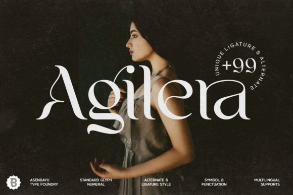 Agilera: The Art Nouveau Ligature Font for Modern Design