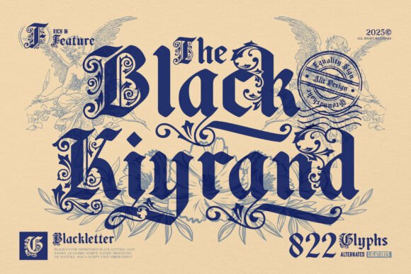 Black Kiyrand: Ornamental Blackletter for Modern Design