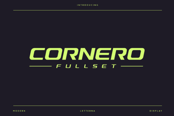 Cornero: The Bold Typeface for Modern Branding