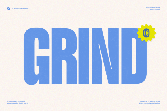 GC Grind: Commanding Attention with Bold Condensed Typography