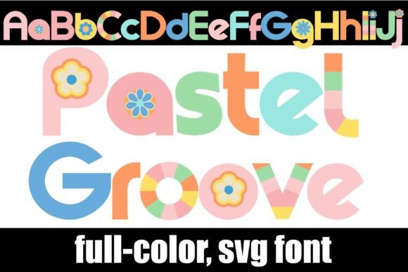 Pastel Groove: A 70s-Inspired Font for Vibrant Branding