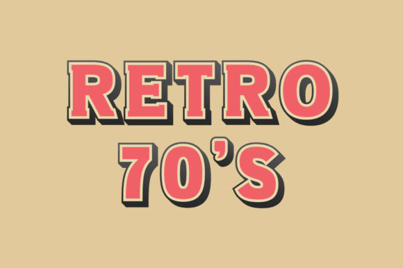 Retro 70s: A Bold Display Font for Modern Design