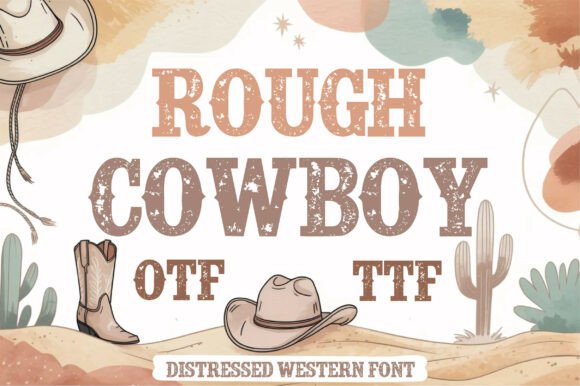 Rough Cowboy: The Distressed Font with Authentic Western Character