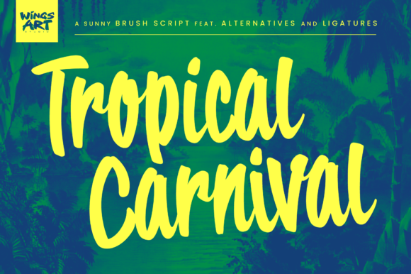Tropical Carnival: A Sunny Script for Vibrant Design