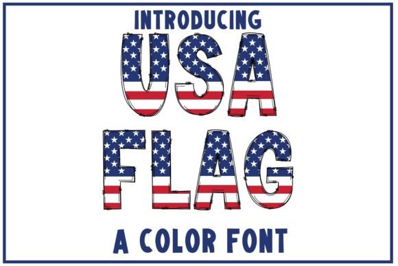 USA Flag: A Patriotic Font for Creative Projects